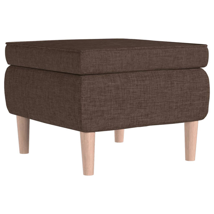 Scaun cu picioare din lemn, maro, material textil - WALTI WALTI