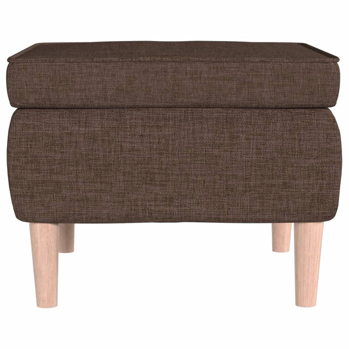 Scaun cu picioare din lemn, maro, material textil - WALTI WALTI