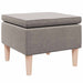 Scaun cu picioare din lemn, gri taupe, material textil - WALTI WALTI