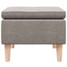 Scaun cu picioare din lemn, gri taupe, material textil - WALTI WALTI