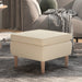 Scaun cu picioare din lemn, crem, material textil - WALTI WALTI