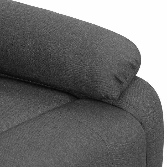 Fotoliu cu ridicare, gri închis, textil WALTI