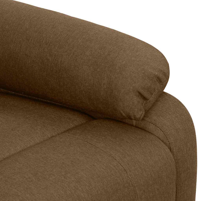 Fotoliu cu ridicare, maro, material textil WALTI