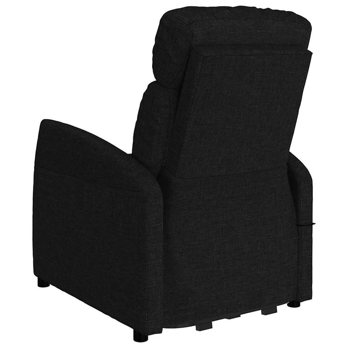 Fotoliu cu ridicare, negru, material textil WALTI