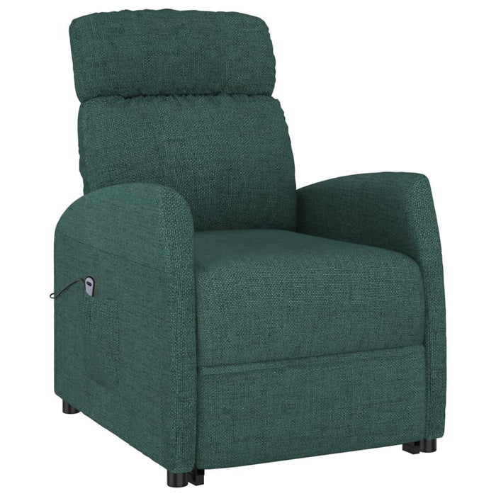 Fotoliu cu ridicare, verde închis, material textil - WALTI WALTI