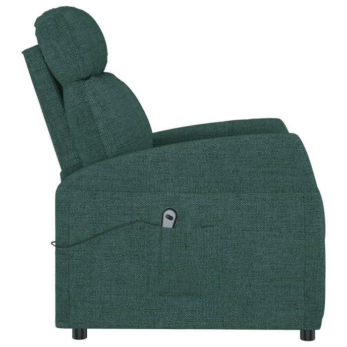 Fotoliu cu ridicare, verde închis, material textil - WALTI WALTI