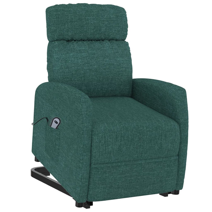 Fotoliu cu ridicare, verde închis, material textil - WALTI WALTI