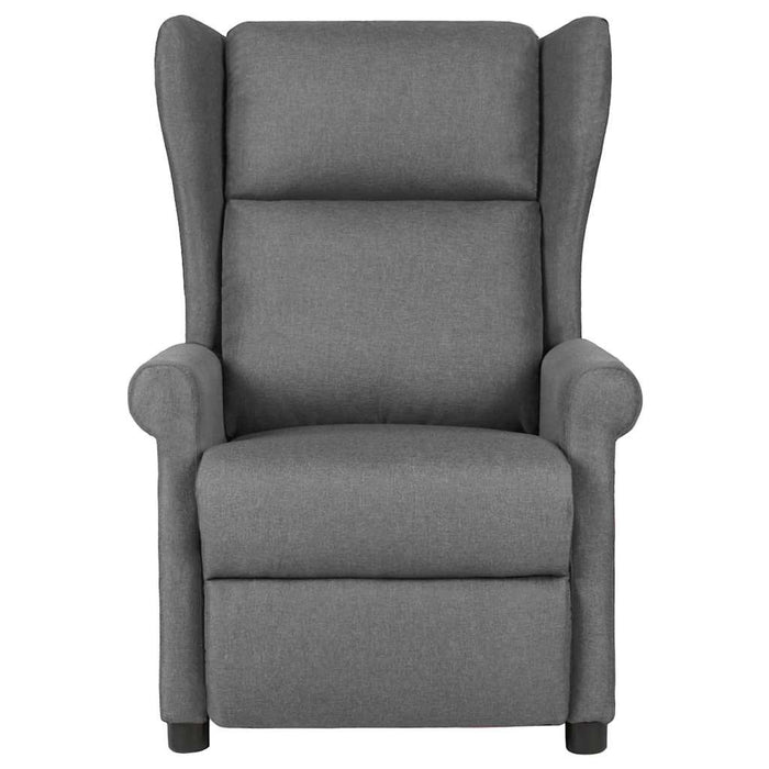 Fotoliu rabatabil, gri deschis, material textil WALTI