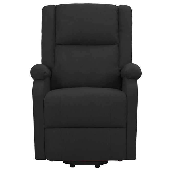 Fotoliu cu ridicare, negru, material textil WALTI
