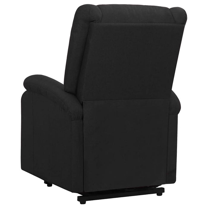 Fotoliu cu ridicare, negru, material textil WALTI
