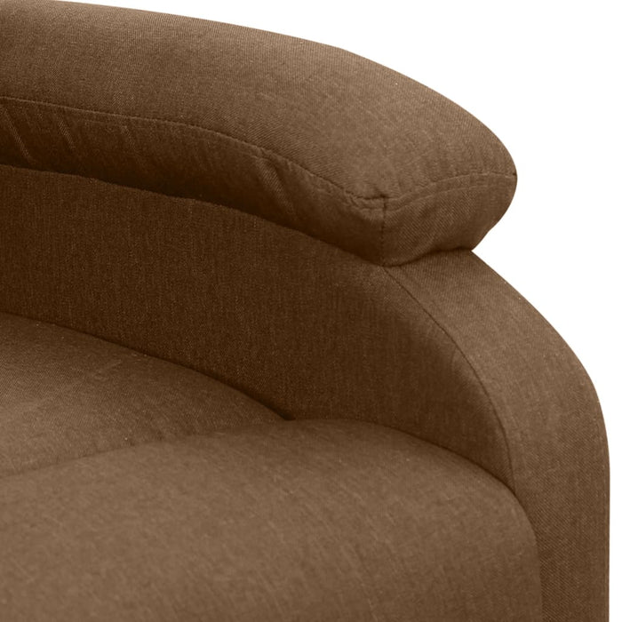 Fotoliu de masaj cu ridicare, maro, material textil - WALTI WALTI
