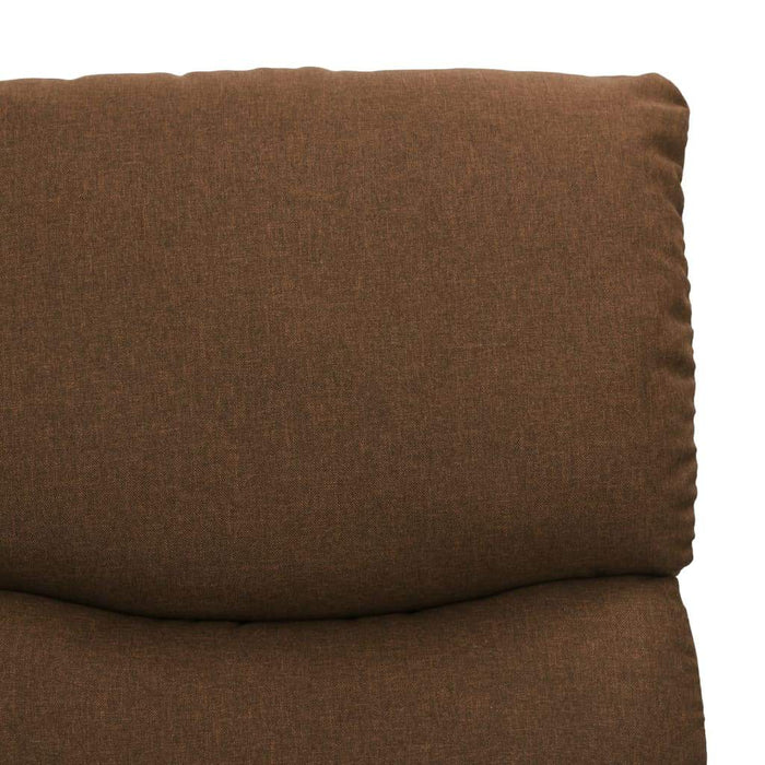 Fotoliu cu ridicare, maro, material textil WALTI