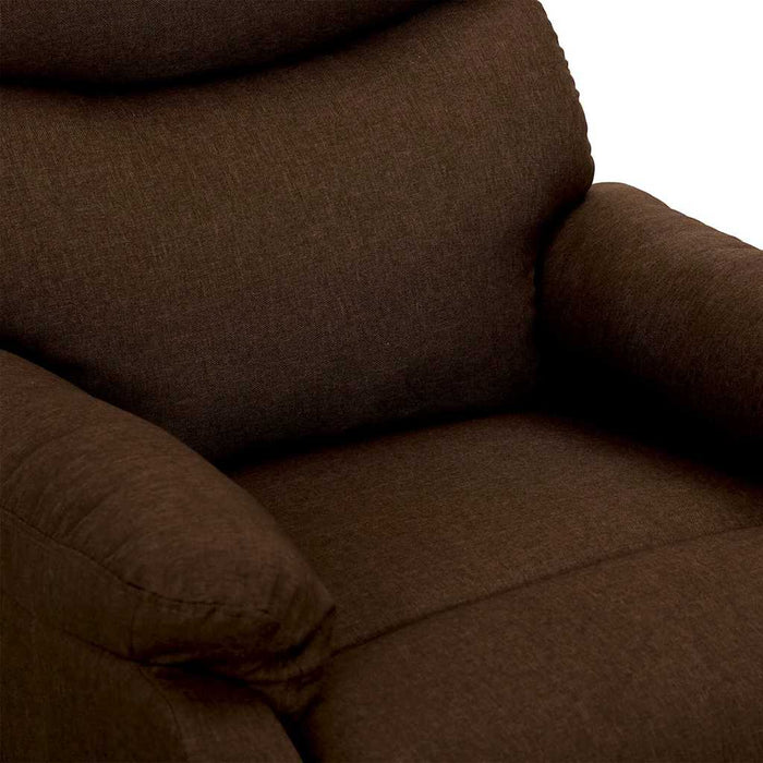 Fotoliu cu ridicare, maro închis, material textil WALTI