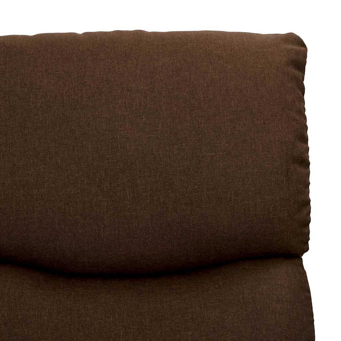 Fotoliu cu ridicare, maro închis, material textil WALTI
