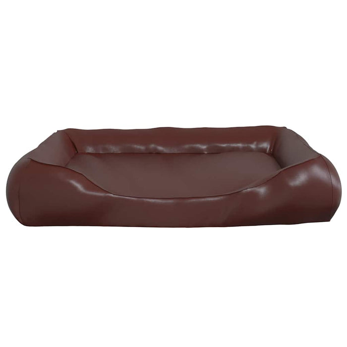 Pat pentru câini, maro, 80x68x23 cm, piele ecologică WALTI