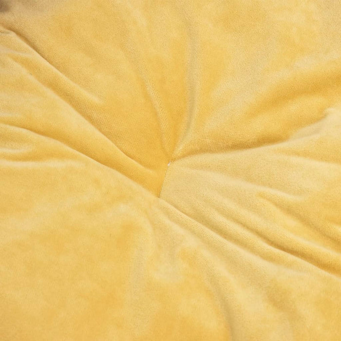 Pat pentru câini, negru/galben 99x89x21 cm pluș/piele ecologică - WALTI WALTI