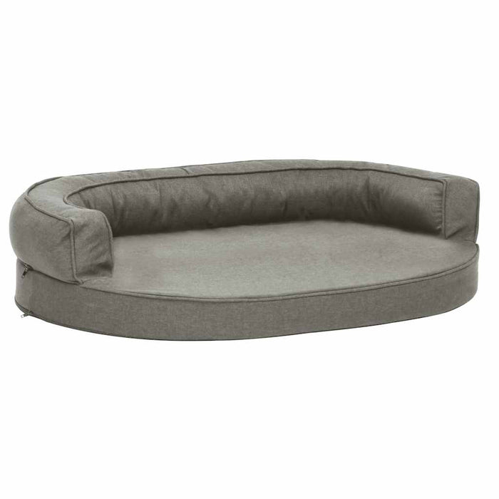 Saltea ergonomică pat de câini, gri, 75x53 cm, aspect de in WALTI