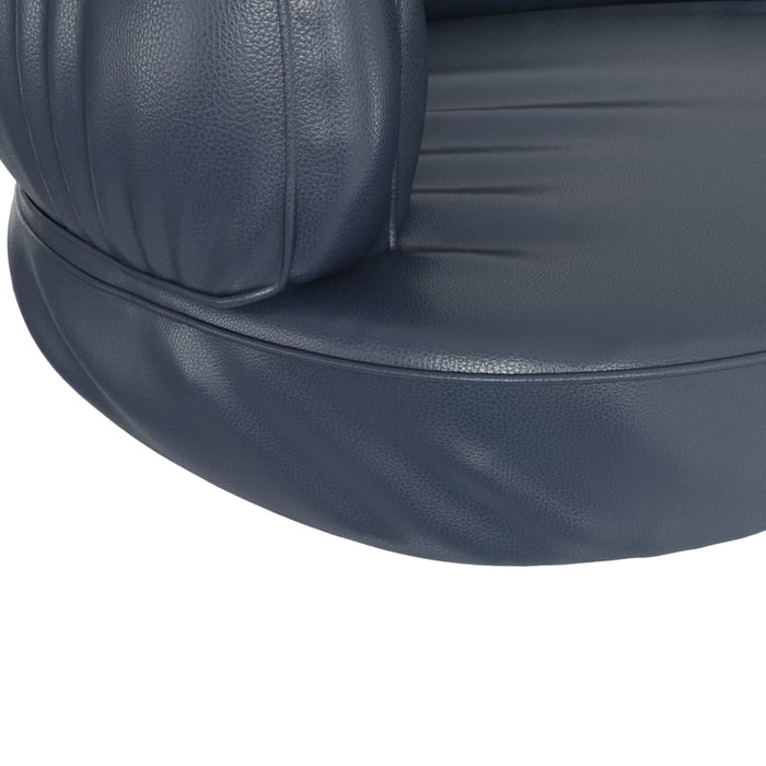 Pat pentru câini spumă ergonomică albastru 60x42 cm piele eco - WALTI WALTI