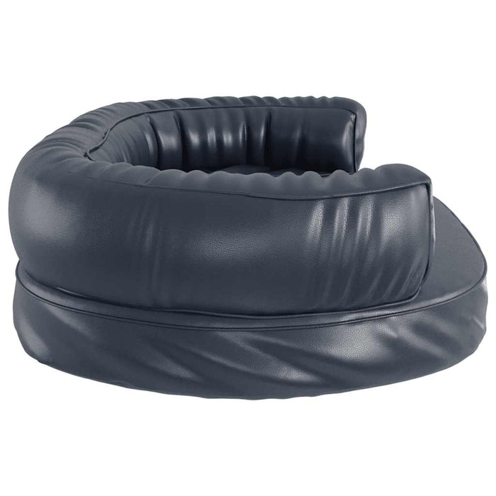 Pat de câini, spumă ergonomică, albastru, 88x65 cm, piele eco - WALTI WALTI