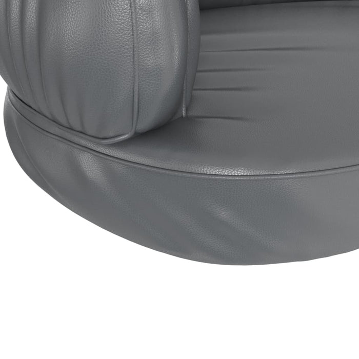 Pat pentru câini, spumă ergonomică, gri, 60x42 cm, piele eco - WALTI WALTI