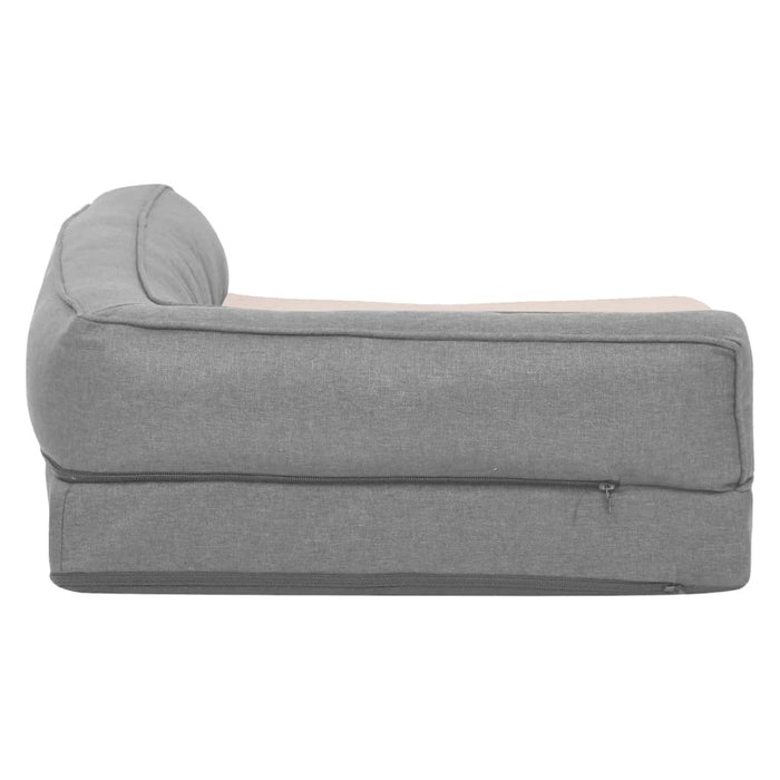 Saltea ergonomică pat de câini gri, 90x64 cm, aspect in/fleece WALTI
