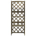 Spalier cu rafturi, gri, 55x30x140 cm, lemn masiv brad - WALTI WALTI