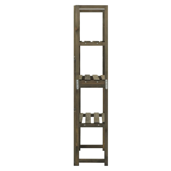Spalier cu rafturi, gri, 55x30x140 cm, lemn masiv brad - WALTI WALTI