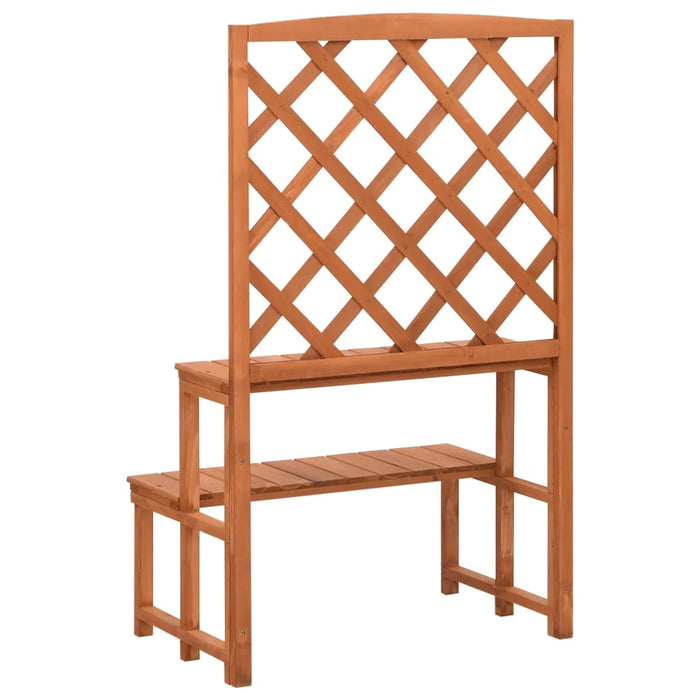 Suport plante cu spalier, 70x42x115 cm, lemn masiv de brad - WALTI WALTI