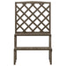 Suport plante cu spalier, gri, 70x42x115 cm, lemn masiv de brad - WALTI WALTI