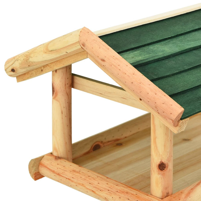 Hrănitor pentru păsări cu stativ, 37x28x100 cm, lemn masiv brad - WALTI WALTI