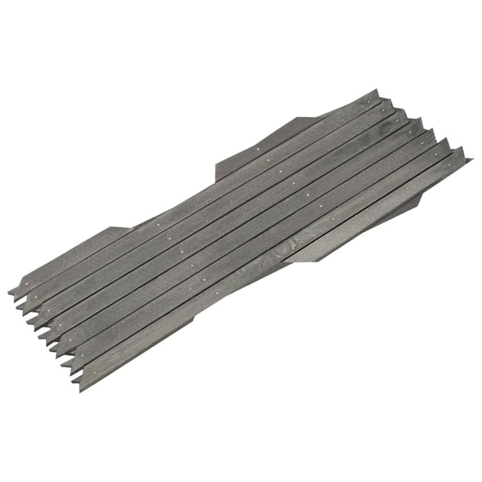 Garduri din spalier, 5 buc., gri, 180x30 cm, lemn masiv de brad - WALTI WALTI