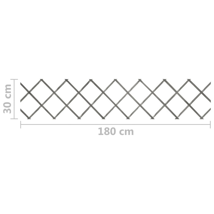 Garduri din spalier, 5 buc., gri, 180x30 cm, lemn masiv de brad - WALTI WALTI