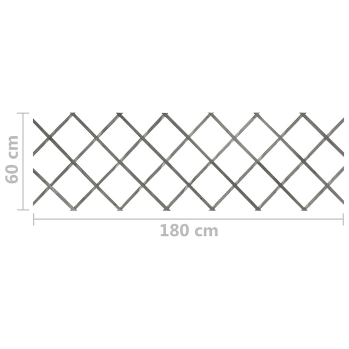 Garduri din spalier, 5 buc., gri, 180x60 cm, lemn masiv de brad - WALTI WALTI