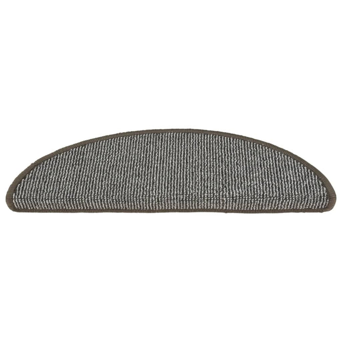Covorașe pentru scări, 15 buc., 56x17x3 cm, gri, semirotunde - WALTI WALTI