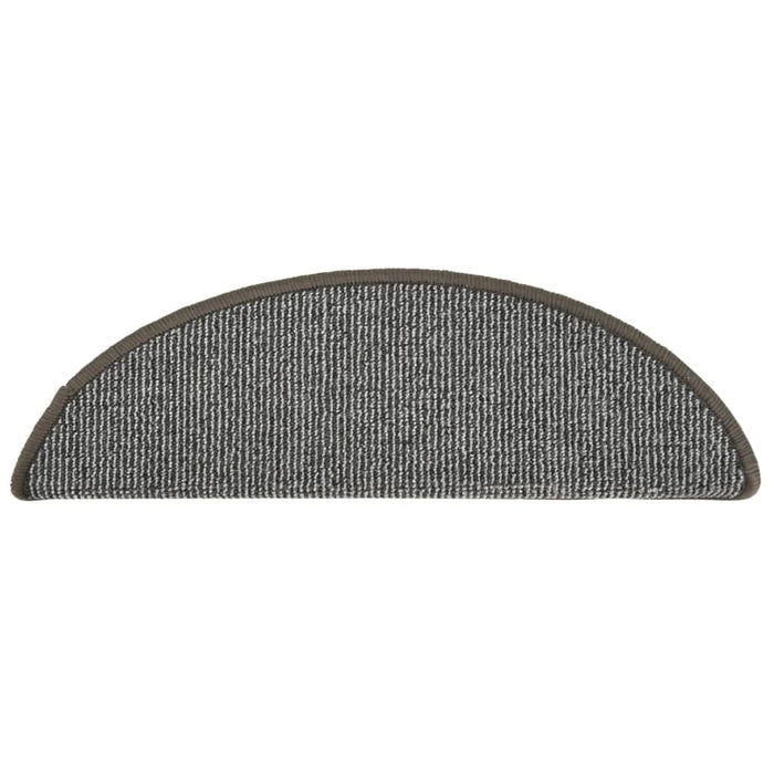Covorașe pentru scări, 15 buc., 56x17x3 cm, gri, semirotunde - WALTI WALTI