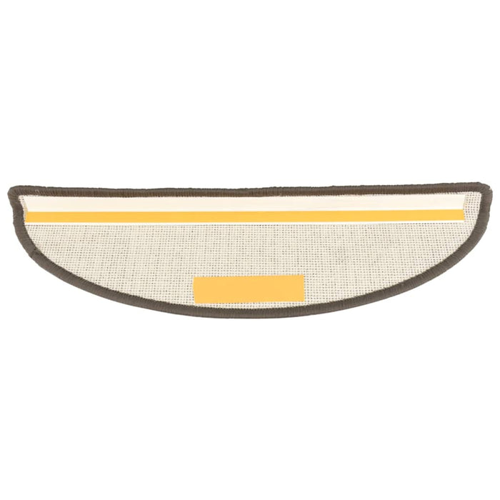 Covorașe pentru scări, 15 buc., 56x17x3 cm, gri, semirotunde - WALTI WALTI