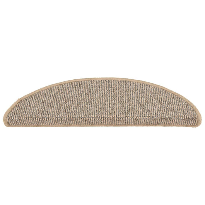 Covorașe pentru scări, 15 buc., 56x17x3 cm, maro, semirotunde - WALTI WALTI