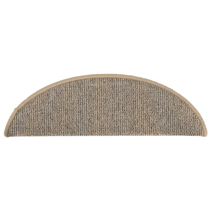 Covorașe pentru scări, 15 buc., 56x17x3 cm, maro, semirotunde - WALTI WALTI