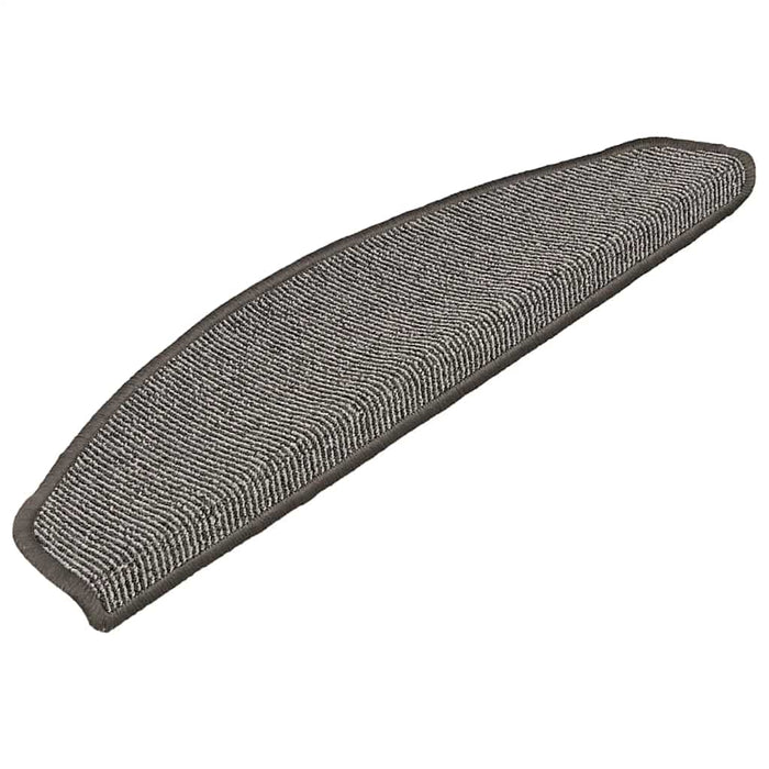 Covorașe pentru scări, 15 buc., 65x21x4 cm, gri, semirotunde, mari - WALTI WALTI