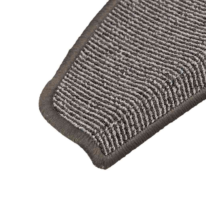 Covorașe pentru scări, 15 buc., 65x21x4 cm, gri, semirotunde, mari - WALTI WALTI