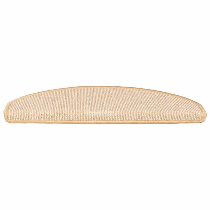Covorașe pentru scări, 15 buc., 65x21x4 cm, crem, semirotunde, mari - WALTI WALTI