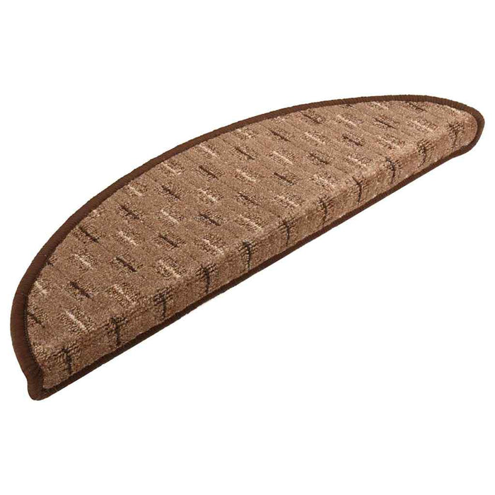Covorașe pentru trepte scară, 15 buc., maro, 56x17x3 cm WALTI