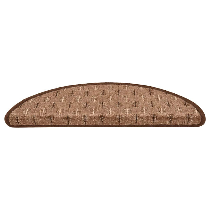 Covorașe pentru trepte scară, 15 buc., maro, 56x17x3 cm WALTI