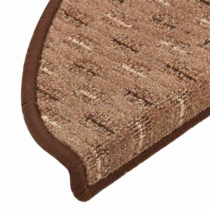 Covorașe pentru trepte scară, 15 buc., maro, 56x17x3 cm WALTI