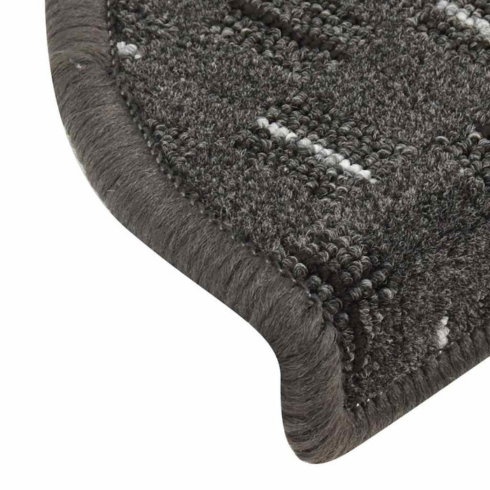 Covorașe pentru trepte scară, 15 buc., antracit, 56x17x3 cm WALTI