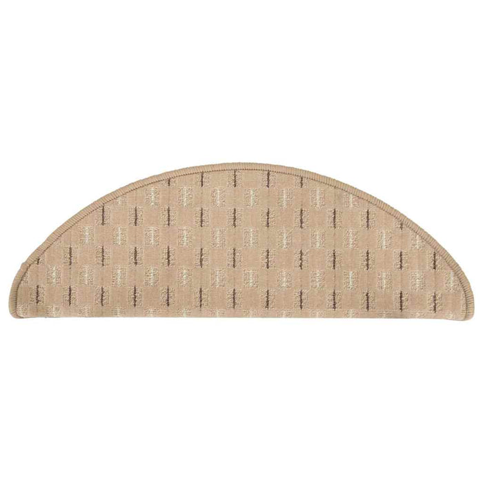 Covorașe de trepte de scară, 15 buc., gri taupe, 65x21x4 cm WALTI