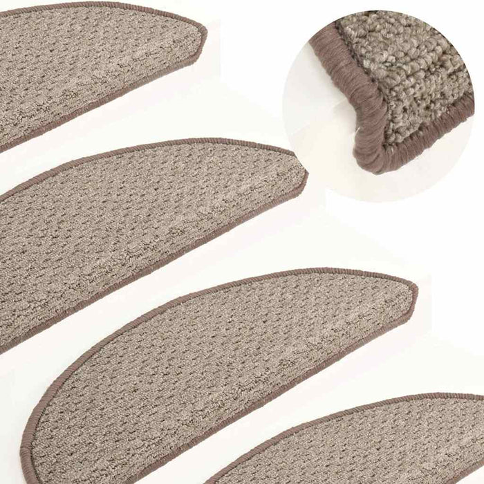 Covor pentru trepte scări, 15 buc., maro, 65x21x4 cm WALTI