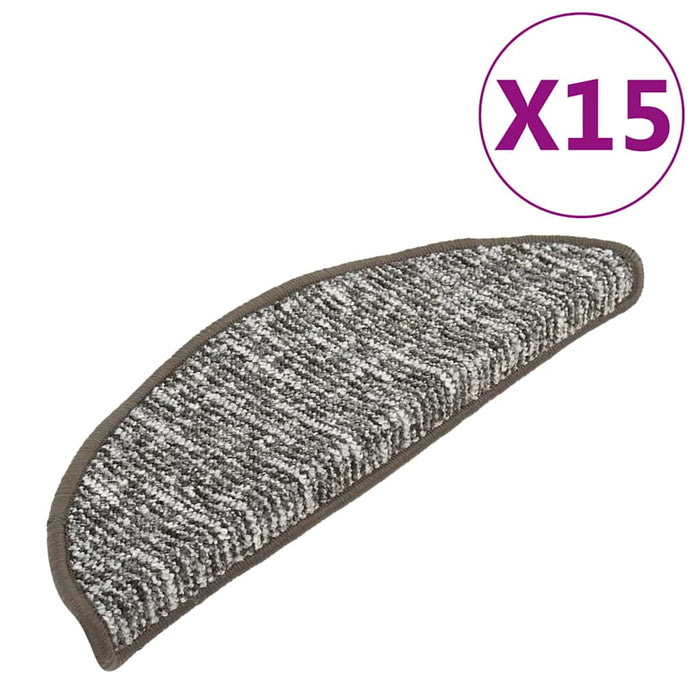 Covorașe pentru trepte scară, 15 buc., antracit, 56x17x3 cm WALTI