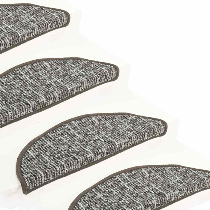 Covorașe pentru trepte scară, 15 buc., antracit, 56x17x3 cm WALTI