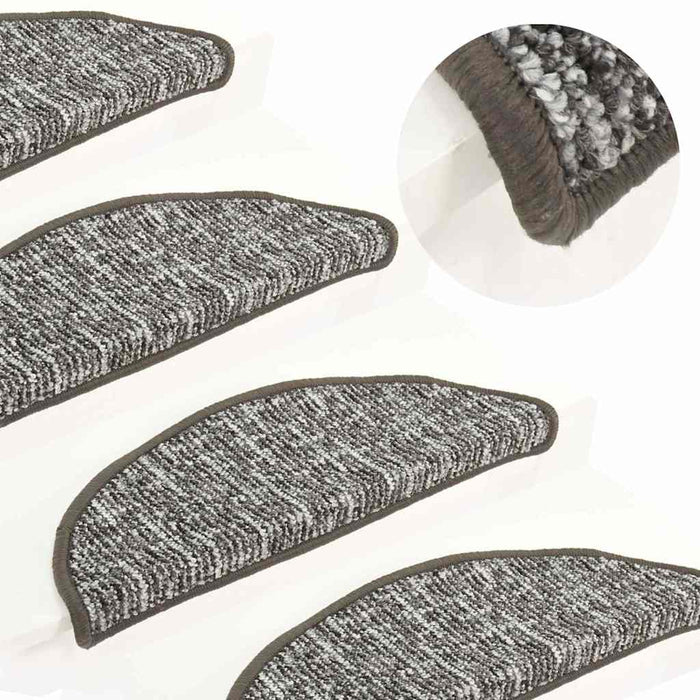 Covorașe pentru trepte scară, 15 buc., antracit, 56x17x3 cm WALTI